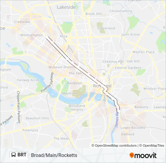 BRT Bus Line Map