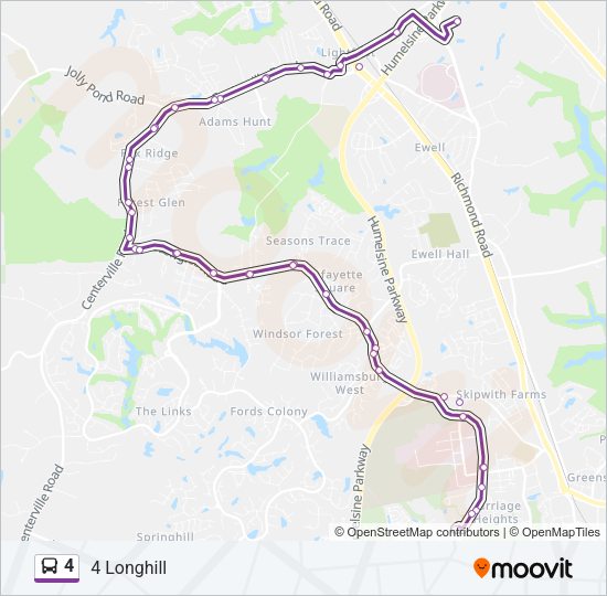 4 Bus Line Map