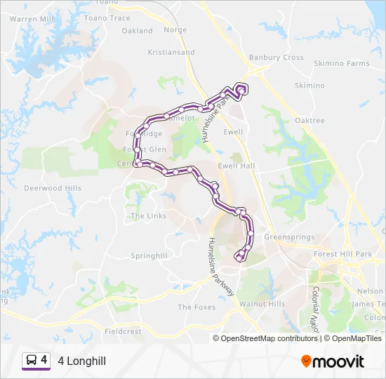 4 Bus Line Map