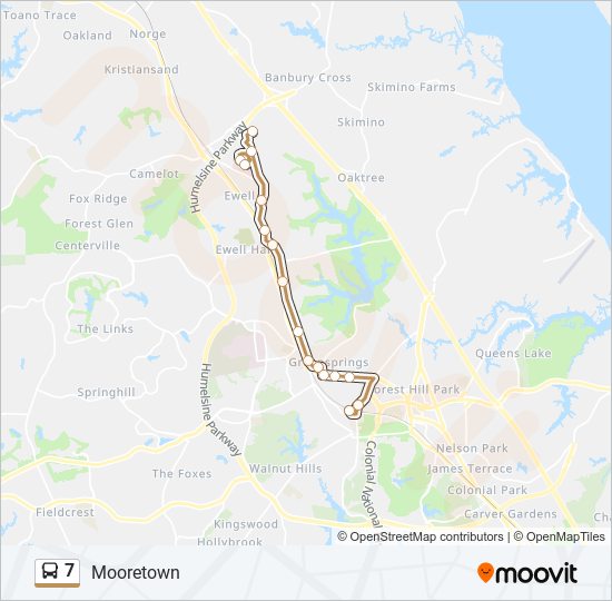 7 Route Schedules, Stops & Maps 7 Mooretown (Updated)