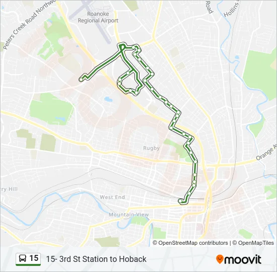 15 Bus Line Map