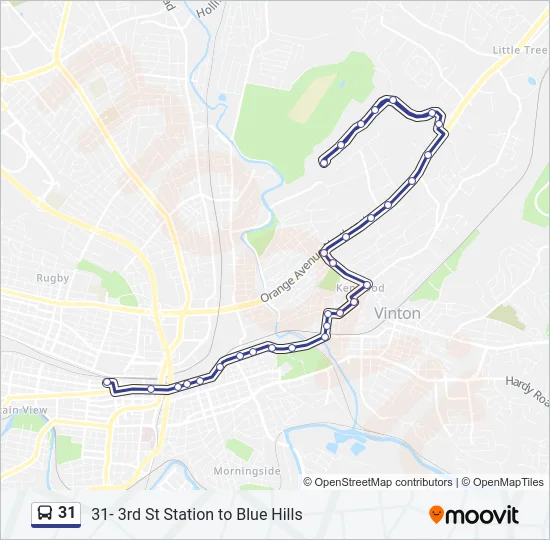 31 Bus Line Map