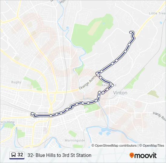 32 Bus Line Map