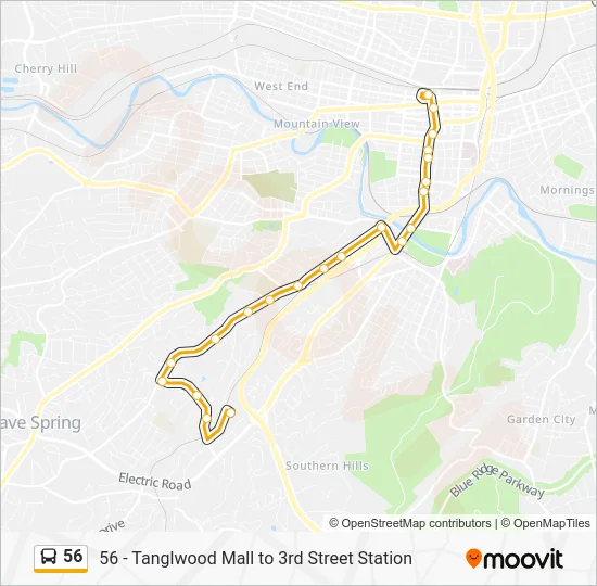 56 Bus Line Map