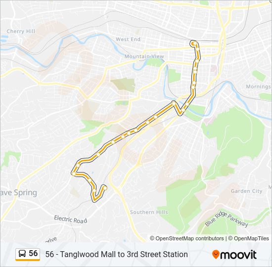 56 Bus Line Map