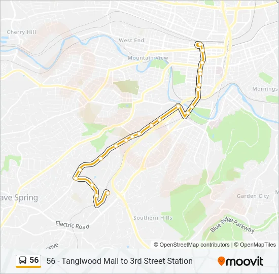 56 Bus Line Map