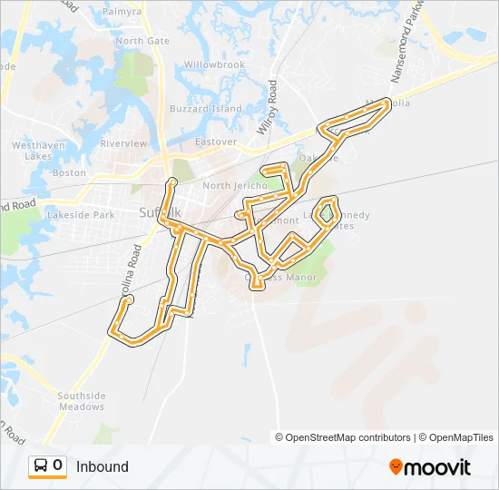 O Bus Line Map