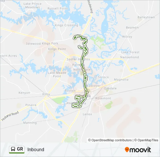 GR Bus Line Map