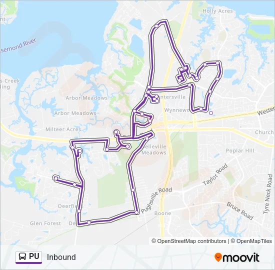 PU Bus Line Map