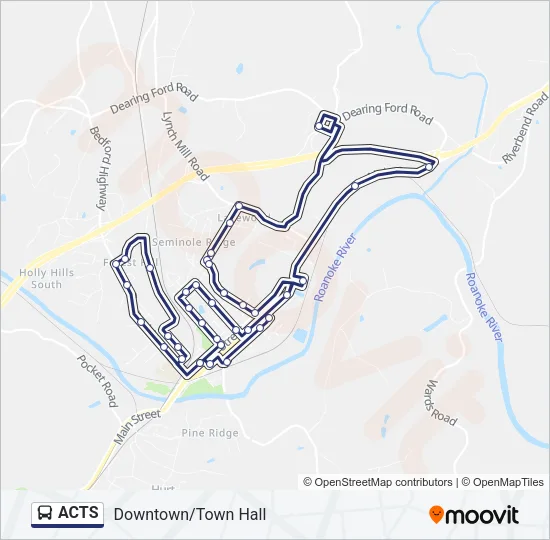 ACTS Bus Line Map