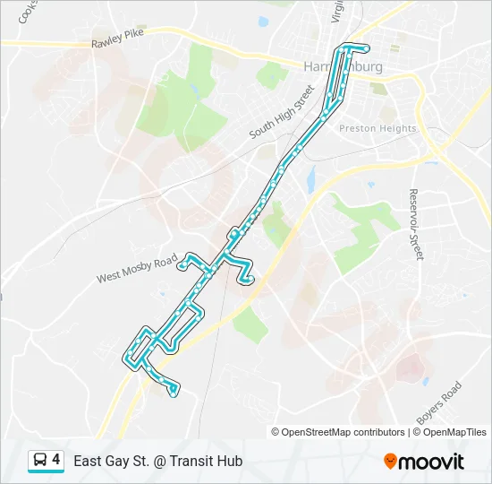 4 Bus Line Map