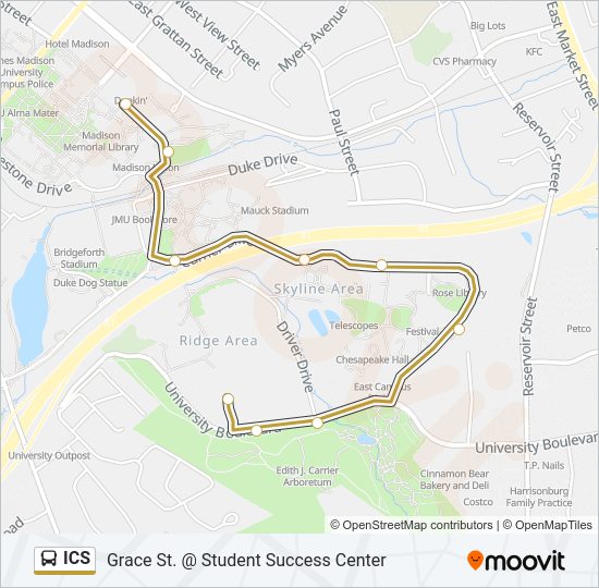 ICS Bus Line Map