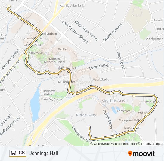 ICS Bus Line Map