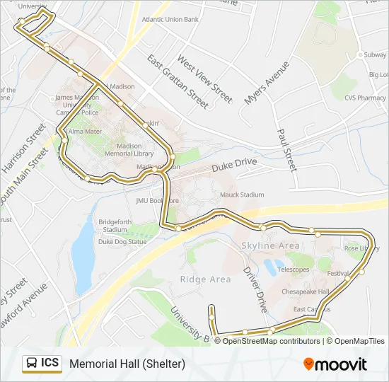 ICS Bus Line Map