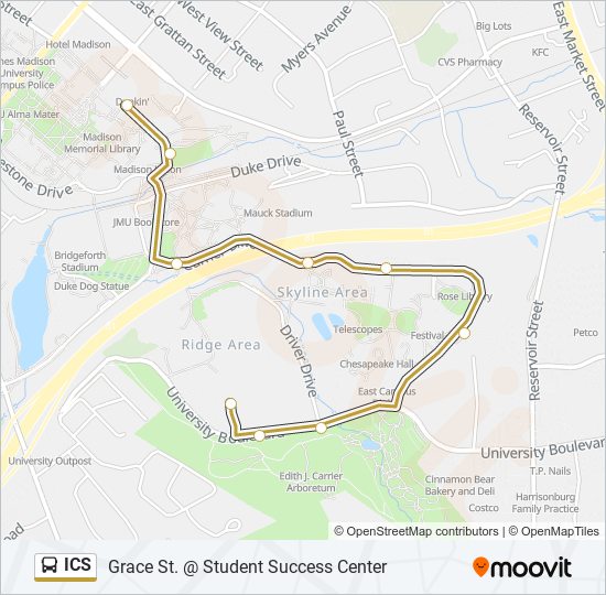 ics Route: Schedules, Stops & Maps - Grace St. @ Student Success Center ...