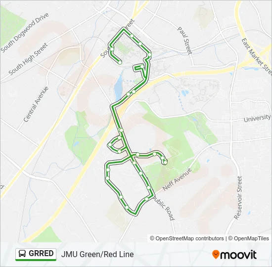 GRRED Bus Line Map