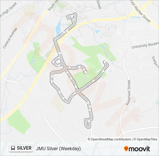 SILVER Bus Line Map