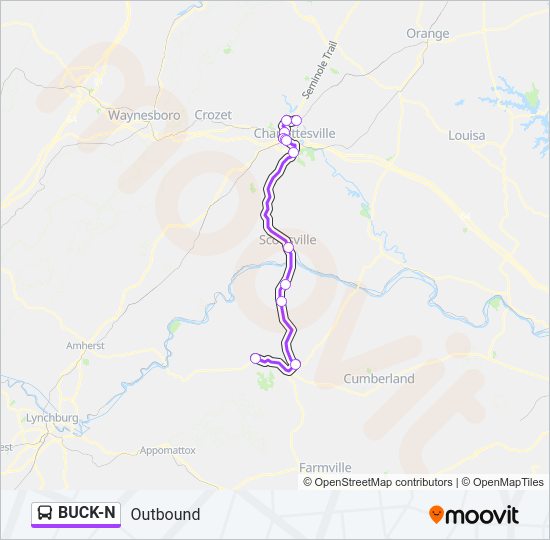 BUCK-N Bus Line Map