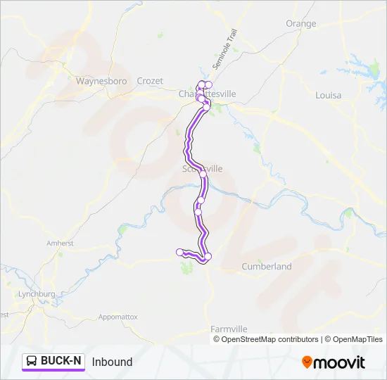 BUCK-N Bus Line Map