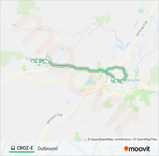 CROZ-E Bus Line Map