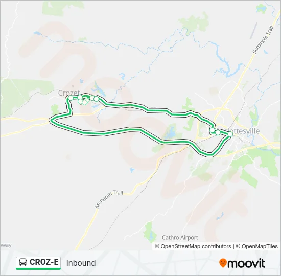 CROZ-E Bus Line Map