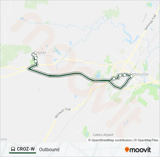 CROZ-W Bus Line Map