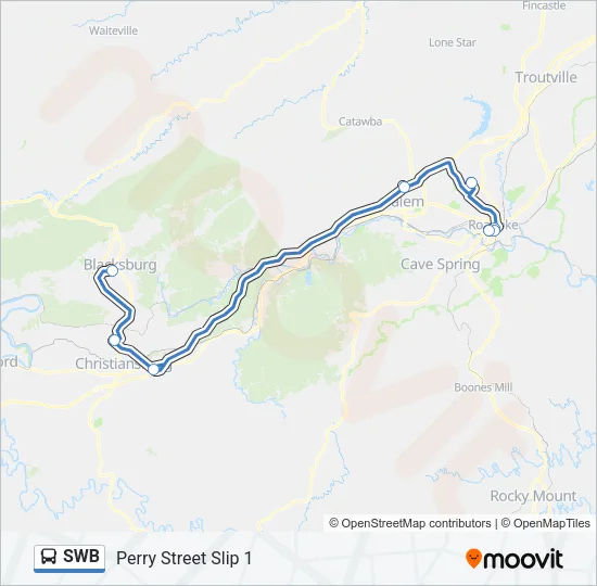 SWB Bus Line Map