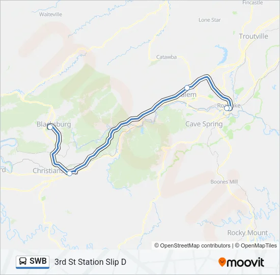 SWB Bus Line Map