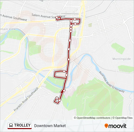 TROLLEY Bus Line Map