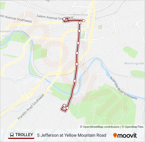 TROLLEY Bus Line Map