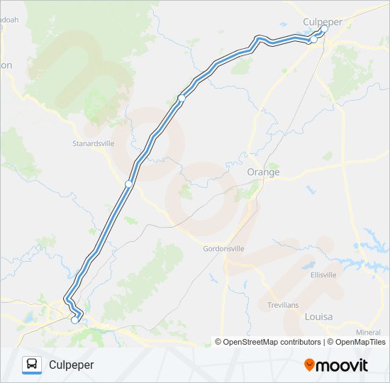 FOOTHILLS EXPRESS Bus Line Map