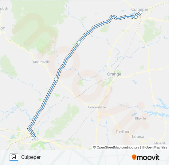 FOOTHILLS EXPRESS Bus Line Map