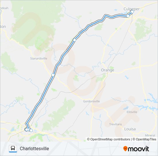 FOOTHILLS EXPRESS Bus Line Map