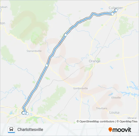 FOOTHILLS EXPRESS Bus Line Map