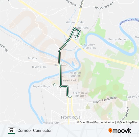 CORRIDOR CONNECTOR Bus Line Map