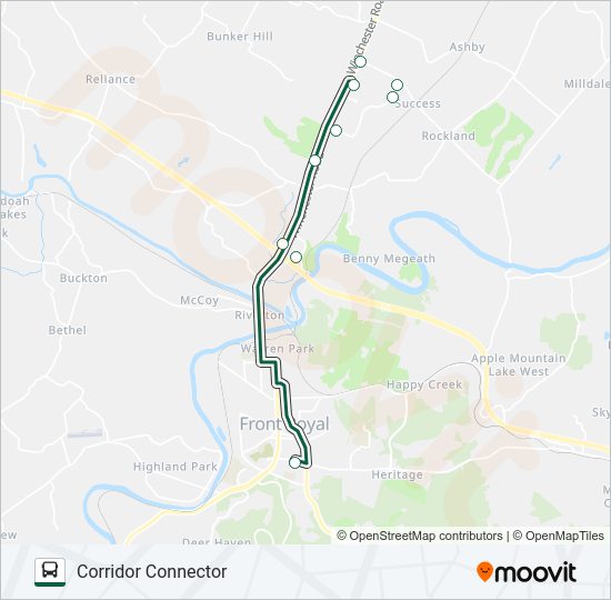 CORRIDOR CONNECTOR Bus Line Map