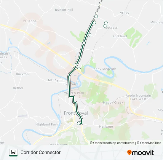 CORRIDOR CONNECTOR Bus Line Map