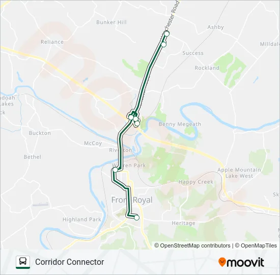 CORRIDOR CONNECTOR Bus Line Map