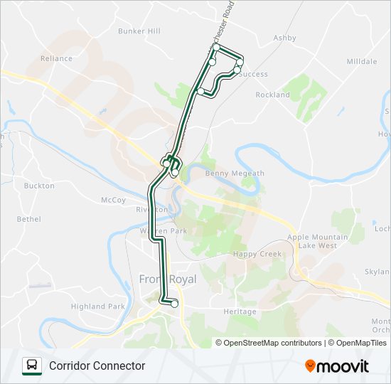 CORRIDOR CONNECTOR Bus Line Map
