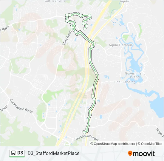 D3 Bus Line Map