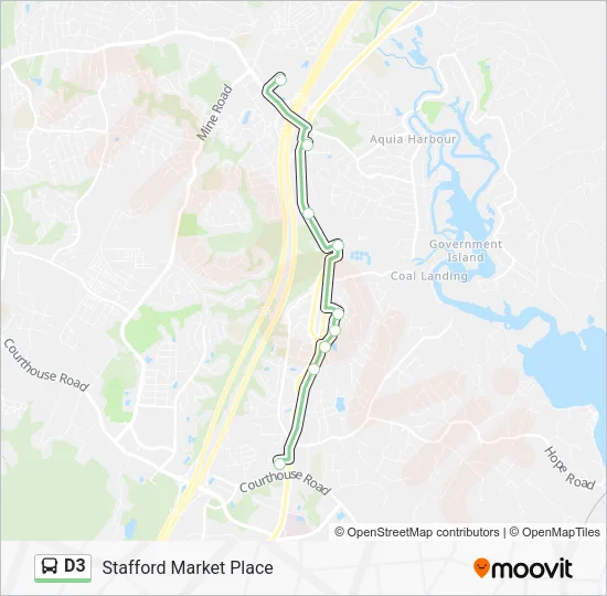 D3 Bus Line Map