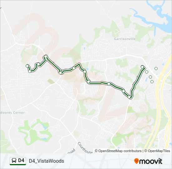 D4 Bus Line Map