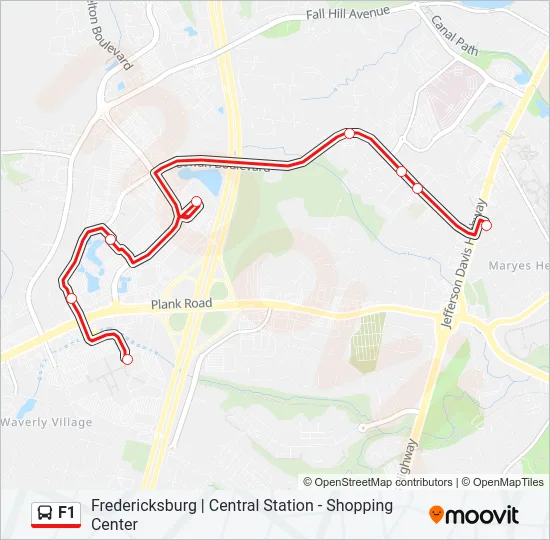 F1 Bus Line Map