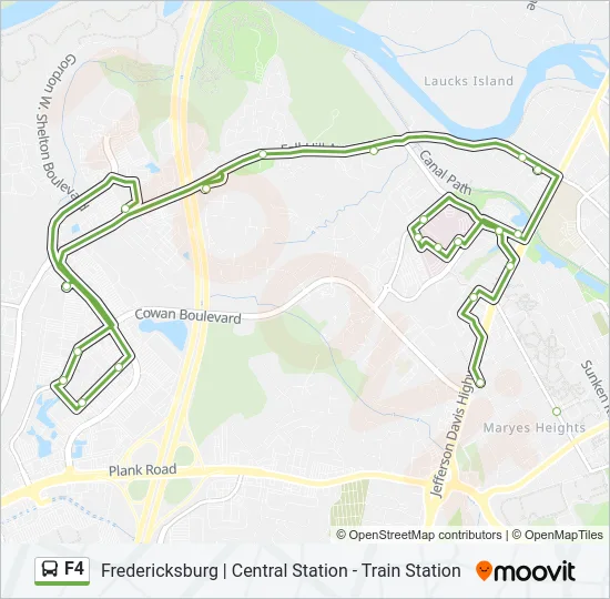 F4 Bus Line Map