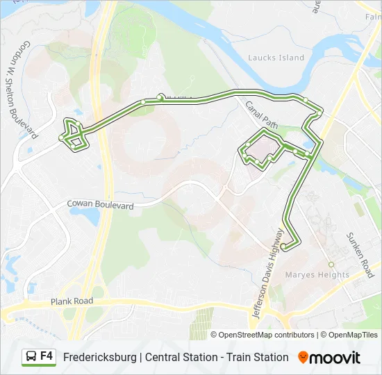 F4 Bus Line Map