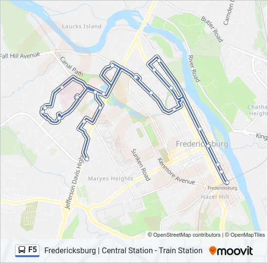 F5 Bus Line Map