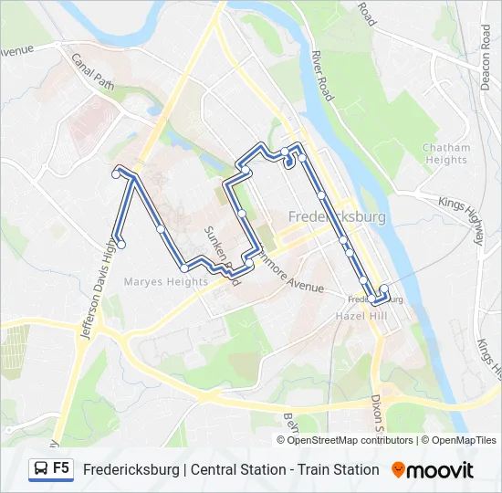 F5 Bus Line Map