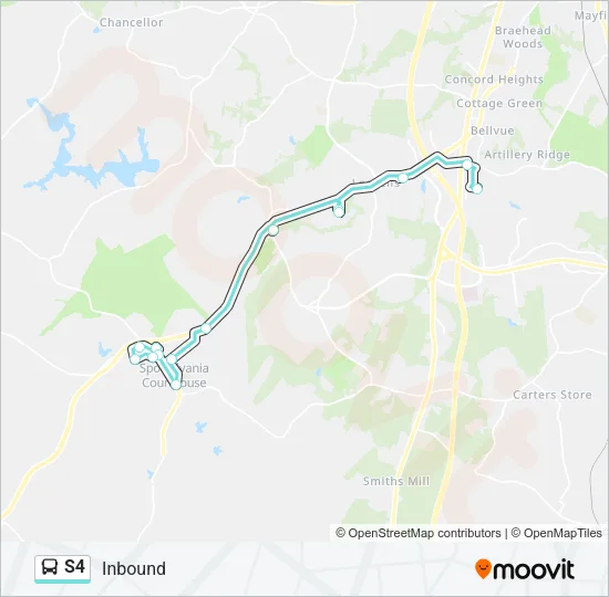S4 Bus Line Map