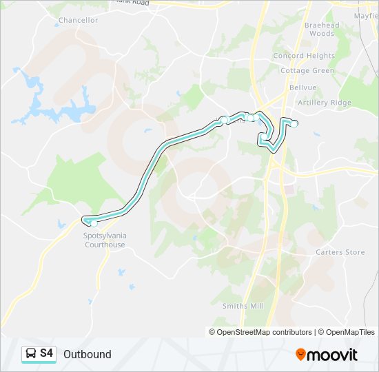 S4 Bus Line Map