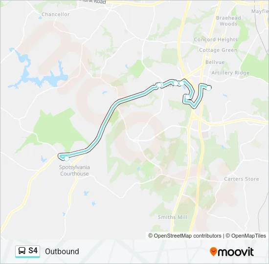 S4 Bus Line Map